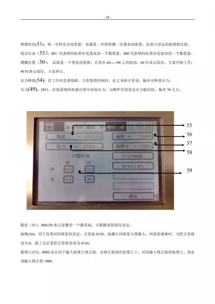 萊賓格噴碼機簡易操作手冊